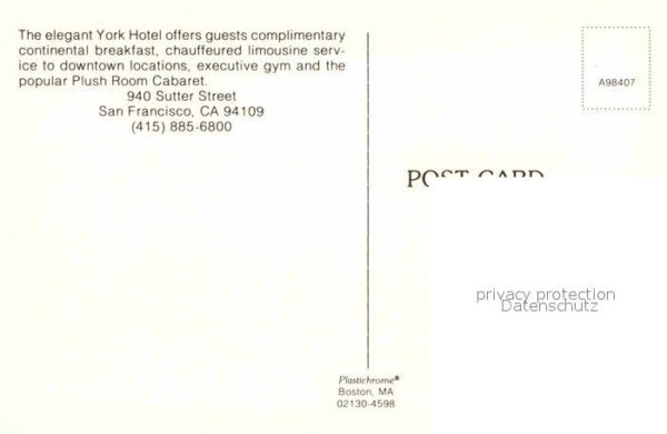 San Francisco California York Hotel – Bild 2