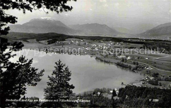 Drobollach Faaker See und Egg mit Villacheralpe Alpen