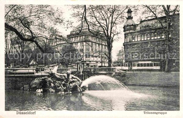 Duesseldorf Tritonengruppe Brunnen