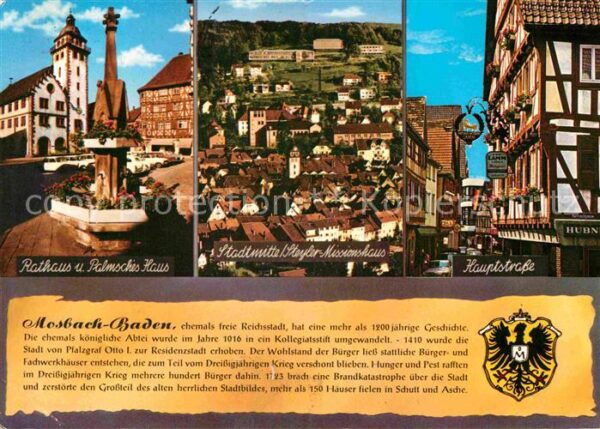 Mosbach Baden Rathaus Palmsches Haus Stadtmitte Steyl