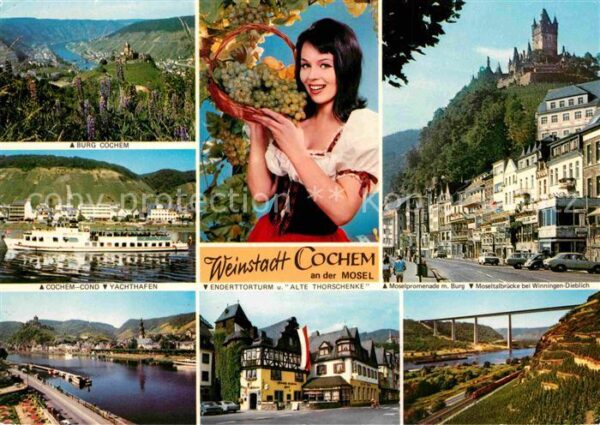 Cochem Mosel Burg Yachthafen Enderttorturm Alte Thor
