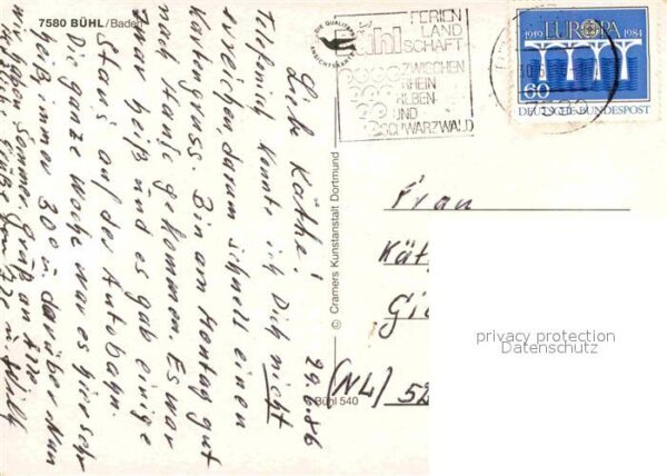 Buehl Baden Bollenhut - P O S T K A R T E -  - P O – Bild 2