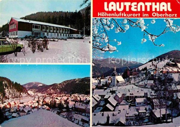 Lautenthal Harz Winterpanorama Höhenluftkurort