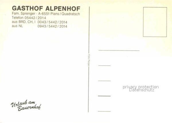 Pians Oesterreich Gasthof Alpenhof Alpen – Bild 2