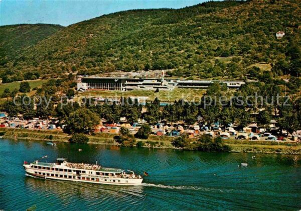 Cochem Mosel Campingplatz Fähre Fliegeraufnahme