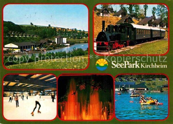 Kirchheim Hessen Seepark am Stausee Dampflokomotive Wass
