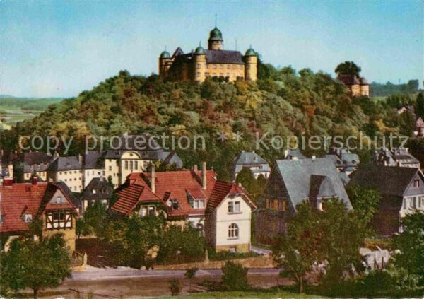Montabaur Westerwald Teilansicht mit Schloss