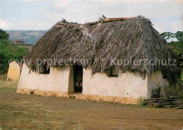 Curacao Niederlaendische Antillen Straw covered cottage kunuku house