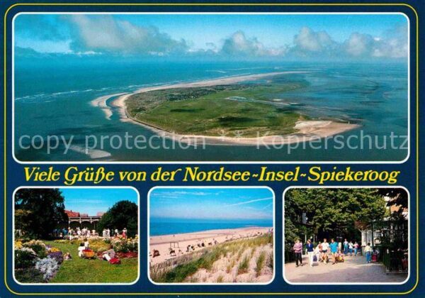 Spiekeroog Kurpark Promenade Strand Nordseeinsel F