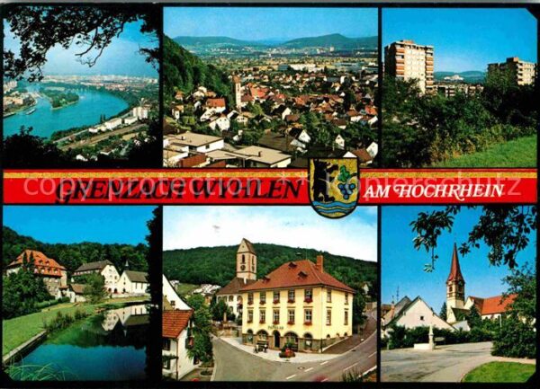 Grenzach-Wyhlen Panorama Hochrhein Hochhäuser Kirche Ra