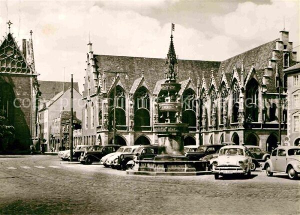 Braunschweig Altstadt Rathaus und Marktbrunnen