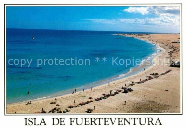 Playa de Corralejo Strand Küste Fliegeraufnahme