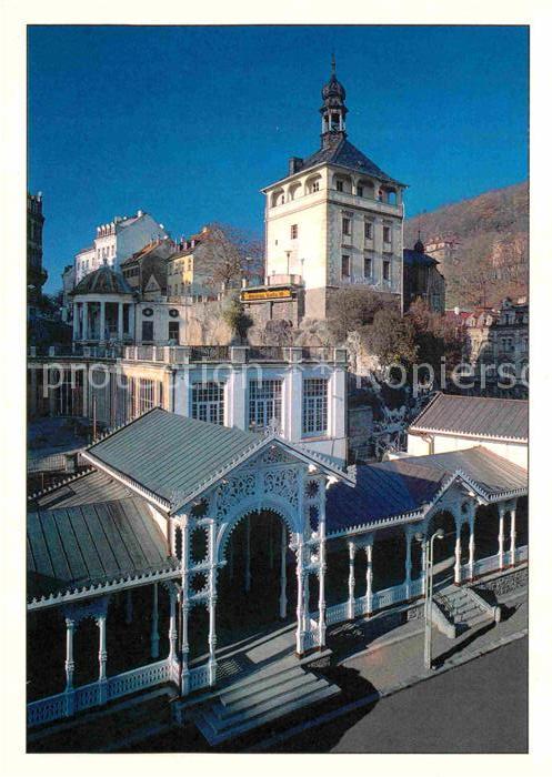 Karlovy Vary Marktbrunnkolonnade Schlossturm