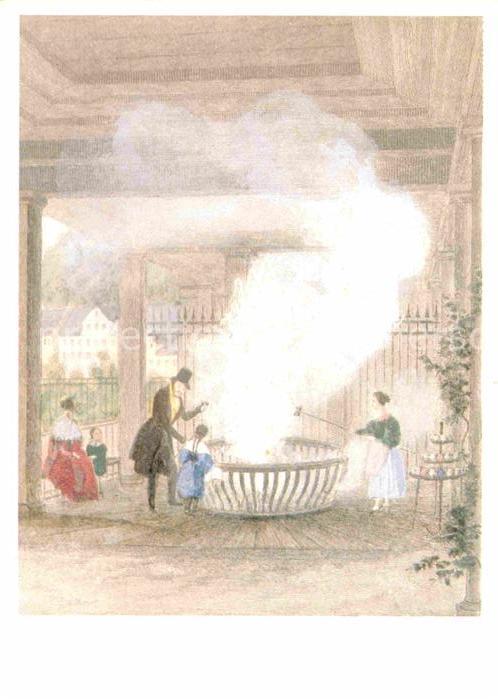 Karlovy Vary Sprudel Künstlerkarte J. Poppel