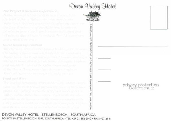 Stellenbosch Devon Valley Hotel Restaurant Terrasse – Bild 2