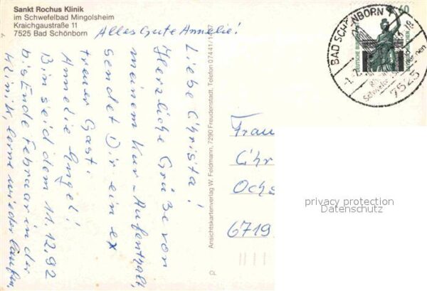 Bad Schoenborn Sankt Rochus Klinik Schwefelbad Mingols – Bild 2