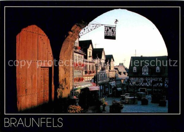 Braunfels Marktplatz Altstadt Torbogen Fachwerkha
