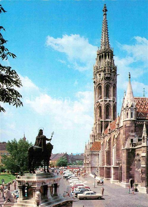 Budapest Matyas templom Szenzt Istvan szoborral