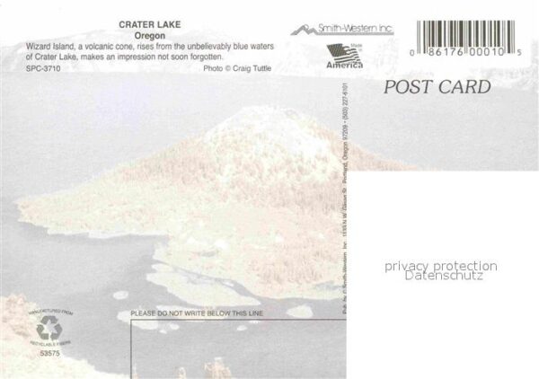 Oregon US-State Crater Lake National Park Wizard Island – Bild 2