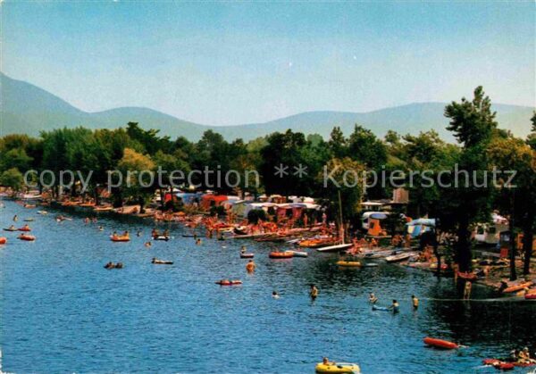 Cannobio Lago Maggiore Strand Campingplatz
