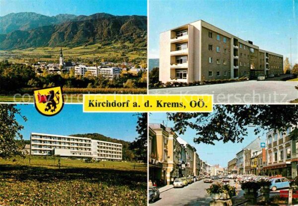 Kirchdorf Krems Panorama Alpen Altersheim Hauptplatz In