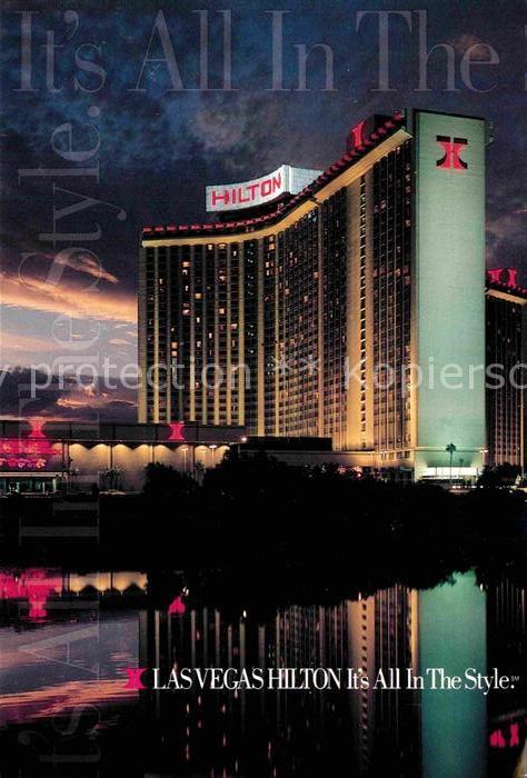 Las Vegas Nevada Hilton Hotel at night