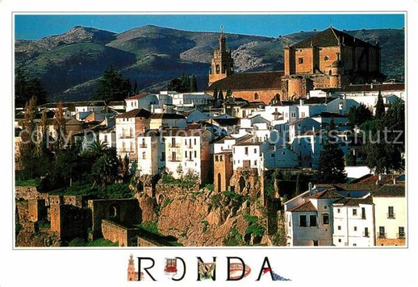 Ronda Andalucia Iglesia de Santa Maria y puerta de la E