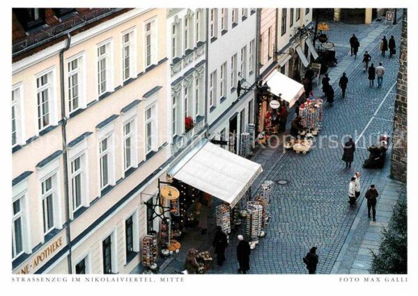 Berlin Strassenzug im Nikolaiviertel Postkarte