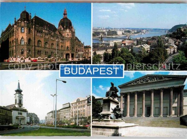 Budapest Teilansichten Denkmal Gebäude Panorama