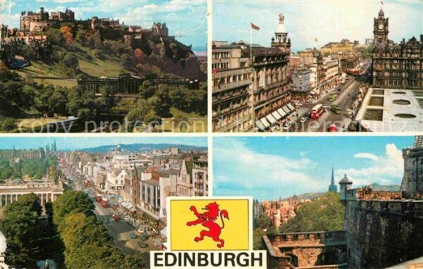 Edinburgh Scotland Castle Princes Street Calton Hill