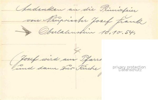 Oberlahnstein Andenken an die Primizfeier von Neuprie – Bild 2