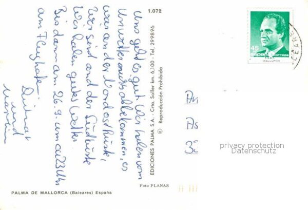 Palma de Mallorca Kathedrale Segelboot Windmühle – Bild 2