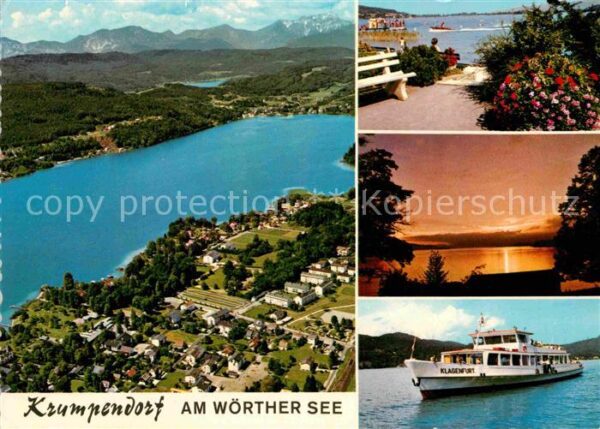 Krumpendorf Woerthersee Fähre Klagenfurt Mittagskogel