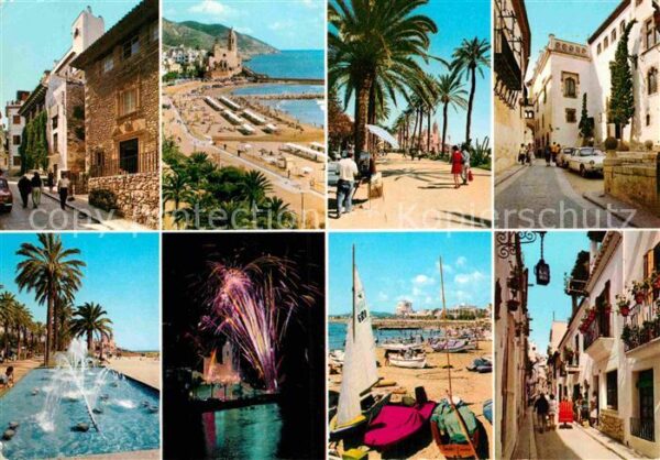 Sitges Strand Segelboot