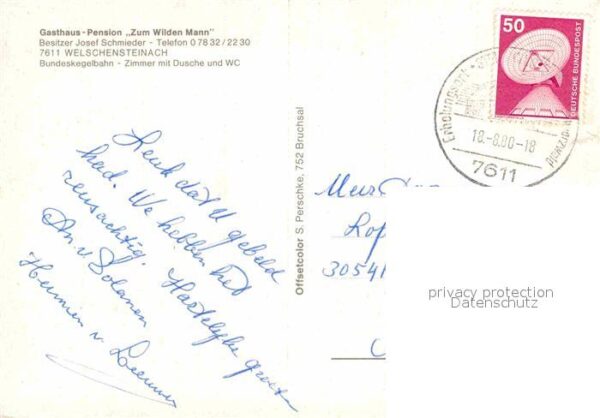 Welschensteinach Gasthaus Zum Wilden Mann – Bild 2