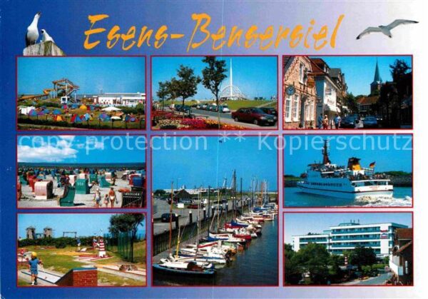 Bensersiel Hafen Fähre Möwe Strand