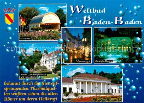 Baden-Baden Caracalla-Therme Kurhaus Kloster Zum He