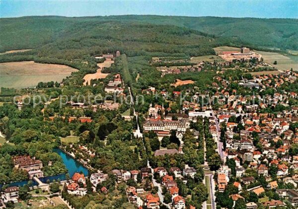 Bad Pyrmont Fliegeraufnahme Schloss Bomberg-Allee S