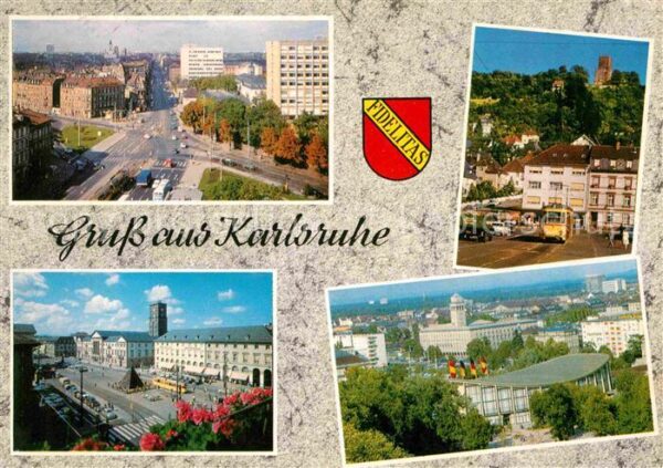 Karlsruhe Baden Durlacher Tor Turmberg Marktplatz Schwa