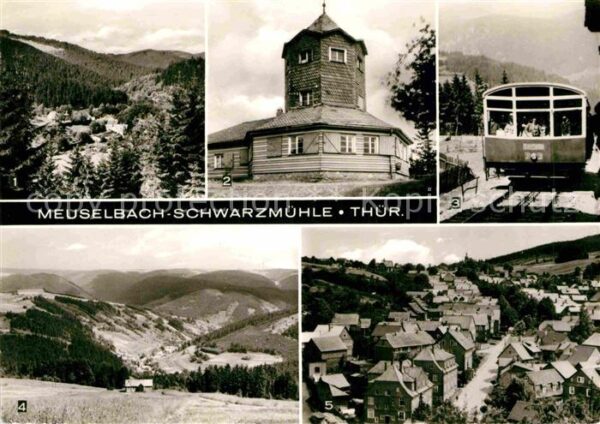 Meuselbach-Schwarzmuehle Aussichtsturm Gaststätte Meuselbacher K