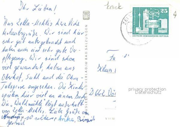 Suhl Thueringer Wald Haus der Gewerkschaften Ernst-Thälmann- – Bild 2