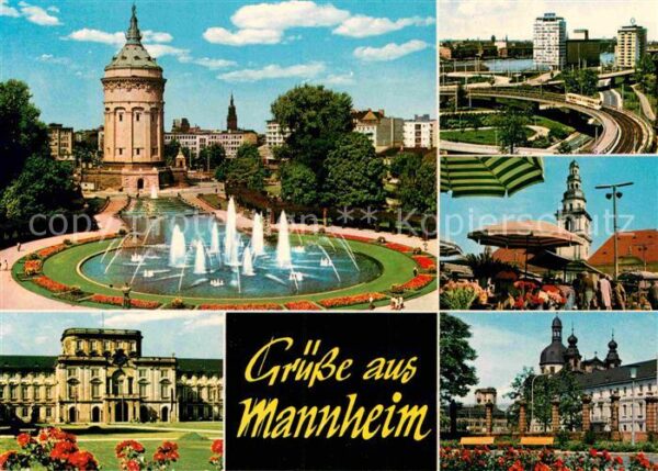 Mannheim Wasserturm Jesuitenkirche