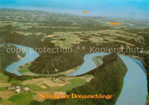 Schloegener Schlinge Fliegeraufnahme Donauschlinge