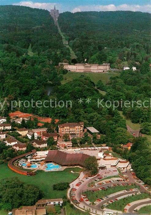 Wilhelmshoehe Kassel Fliegeraufnahme Kurhessen Therme Schloß