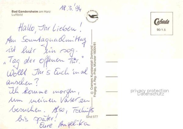 Bad Gandersheim Fliegeraufnahme – Bild 2