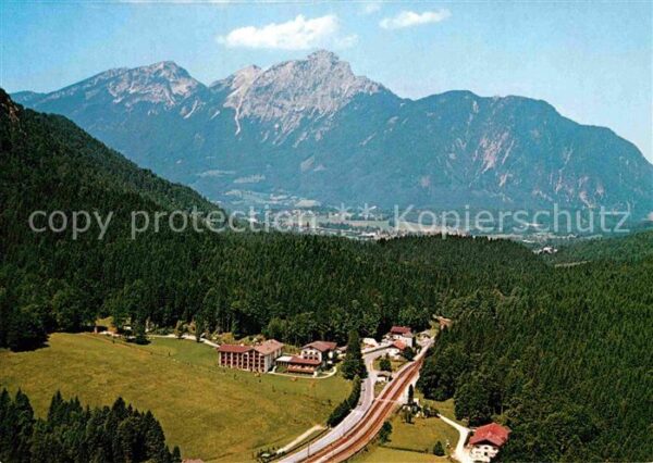 Bad Reichenhall Fliegeraufnahme Allianz-Ferienheim Hall
