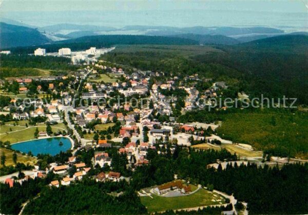 Hahnenklee-Bockswiese Harz Fliegeraufnahme