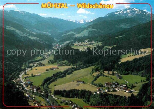 Wildschoenau Tirol Fliegeraufnahme Mühltal