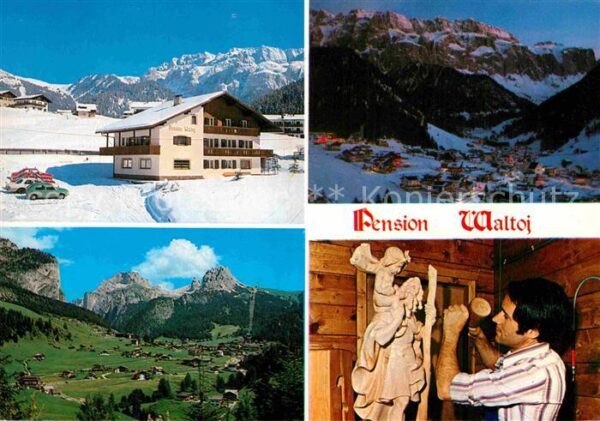 Wolkenstein Groeden Pension Waltoy Holzschnitzer