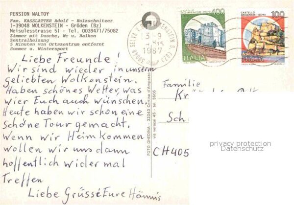 Wolkenstein Groeden Pension Waltoy Holzschnitzer – Bild 2